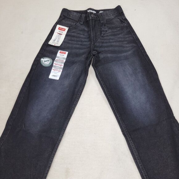 Wrangler Jeans Sz 12 Reg Boys Loose Black Denim Pants Kids Skater Lot of 2 Kid - Picture 7 of 16